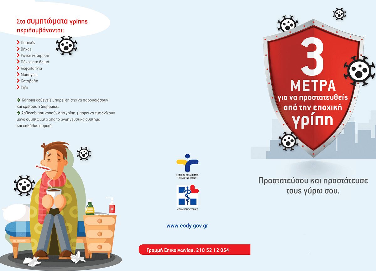 Γρίπη και Εποχική Γρίπη- Ενημερωτικό Υλικό
