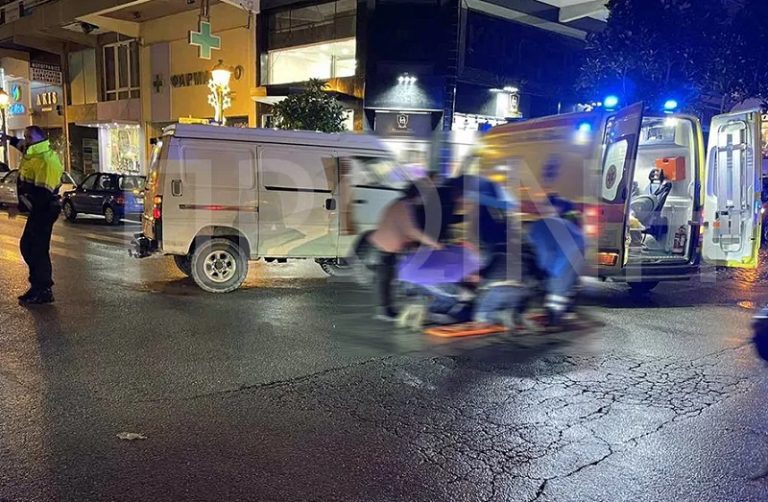 Τροχαίο με παράσυρση πεζού από βαν στο κέντρο της Καβάλας