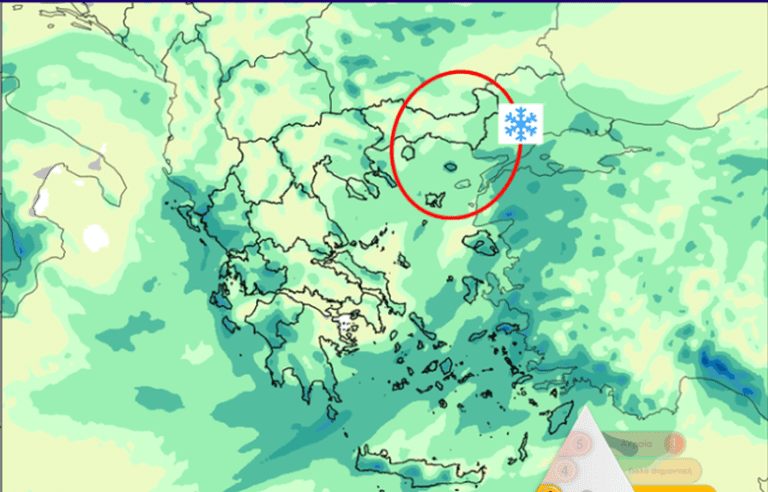 Έρχεται κύμα ψύχους τις επόμενες ώρες με χιονοπτώσεις, χαλάζι και θυελλώδεις ανέμους