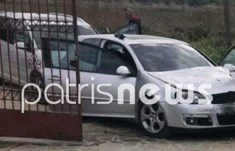 Κινηματογραφική καταδίωξη κλεμμένου αυτοκινήτου στα Λεχαινά – Η τρελή πορεία και η πρόσκρουση σε μάντρα