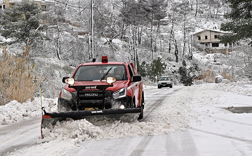 Κακοκαιρία Avgi: Νέο έκτακτο δελτίο από την ΕΜΥ – Πού χιονίζει και πού αναμένεται να το στρώσει
