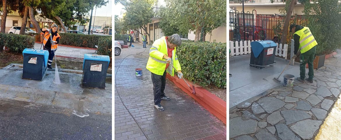 Συντονισμένη επιχείρηση καθαριότητας στη Δ΄ Δημοτική Κοινότητα από τον Δήμο Πειραιά