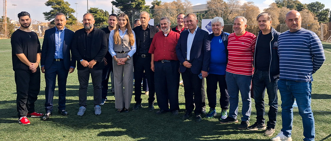 Ο Δήμαρχος Πειραιά Γιάννης Μώραλης για την ολική ανακατασκευή του γηπέδου ποδοσφαίρου 11 x 11 του Σταδίου Ειρήνης και Φιλίας : «Η δέσμευσή μας για τη συμβολή του δήμου στην αναβάθμιση του γηπέδου γίνεται πράξη»