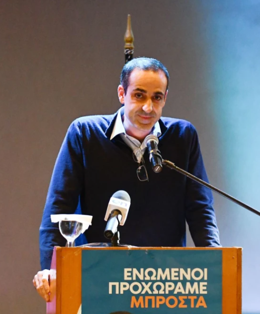 Ο Γρηγόρης Δημητριάδης στην κοπή πίτας της ΔΕΕΠ Πρέβεζας