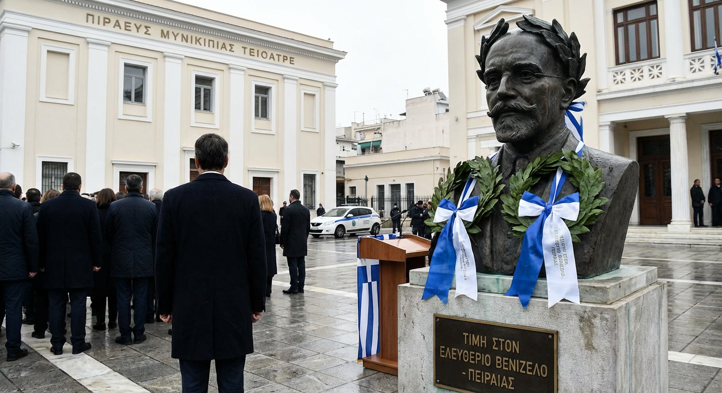 Τιμήθηκε ο Ελευθέριος Βενιζέλος στον Πειραιά: Συμμετοχή του Δημάρχου Γιάννη Μώραλη