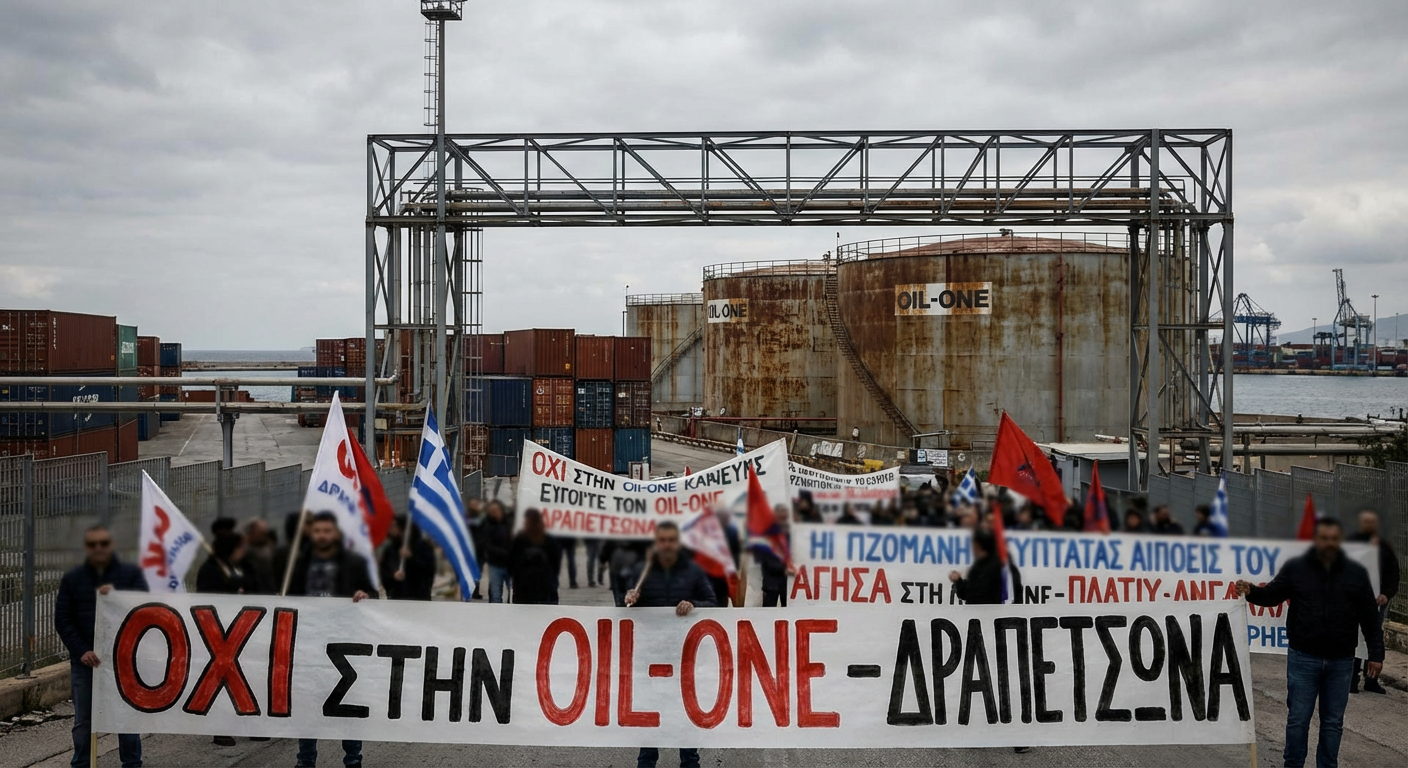 Κινητοποίηση Δραπετσώνας: Αγωνία για την Άμεση Απομάκρυνση της Oil-one