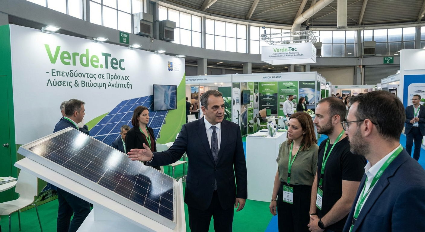 Δήμαρχος Πειραιά στη Verde.Tec: Επενδύοντας σε Πράσινες Λύσεις & Βιώσιμη Ανάπτυξη