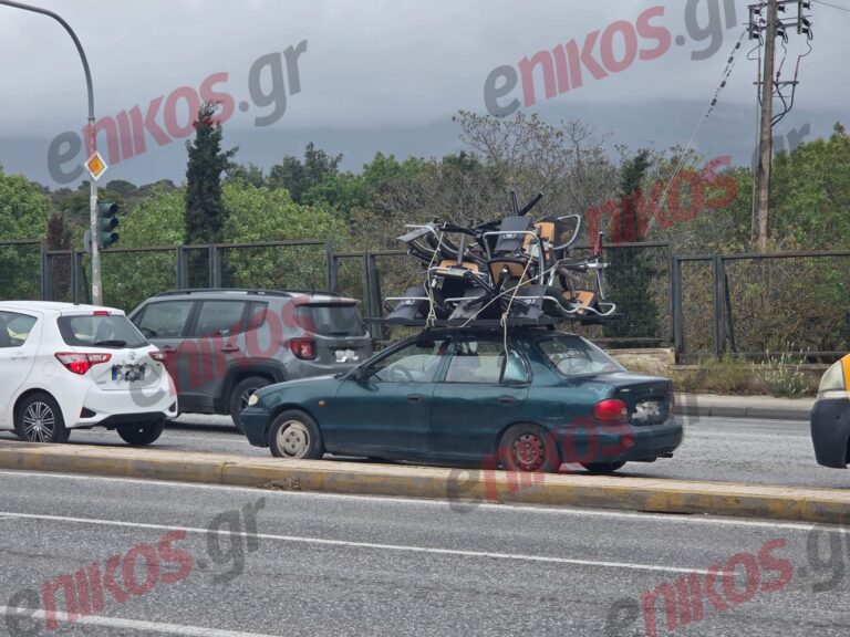 Λεωφόρος Κηφισίας: Σοκαριστική παράτολμη μεταφορά δεκάδων καρεκλών