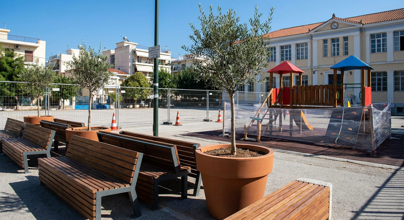 Αναβάθμιση σχολικών αυλών στα Βριλήσσια: Κατακυρώθηκε η προμήθεια αστικού εξοπλισμού