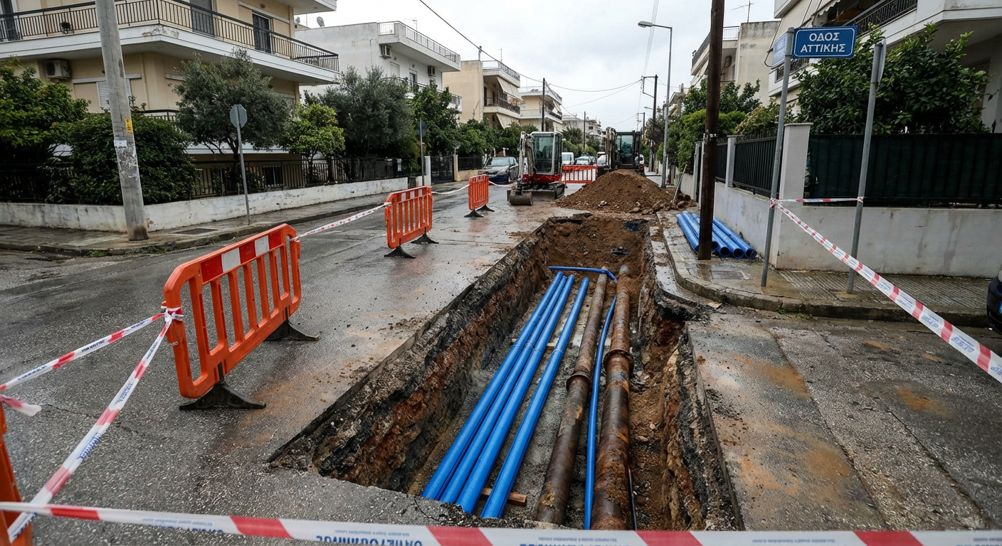 Βριλήσσια: Τροποποίηση έργου για αναβάθμιση δικτύου ύδρευσης