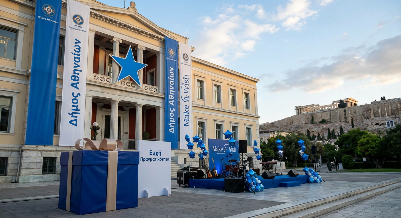 Δήμος Αθηναίων: Στήριξη στο Make-A-Wish, ευχή 14χρονου πραγματικότητα