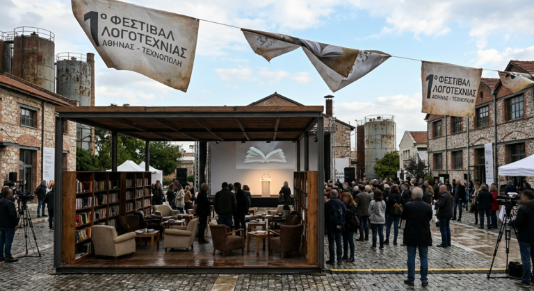 1ο Φεστιβάλ Λογοτεχνίας Αθήνας: Ένα Πολιτιστικό Παράθυρο Ανοίγει στην Τεχνόπολη