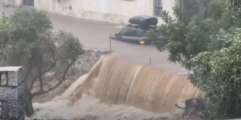 Μάνη: Χάος από Καταρρακτώδη Βροχή – Πολλές Κλήσεις & Απεγκλωβισμοί