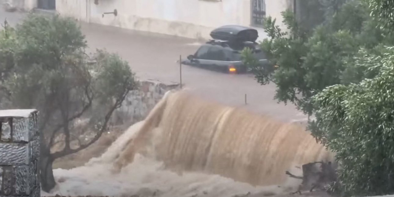 Μάνη: Χάος από Καταρρακτώδη Βροχή – Πολλές Κλήσεις & Απεγκλωβισμοί