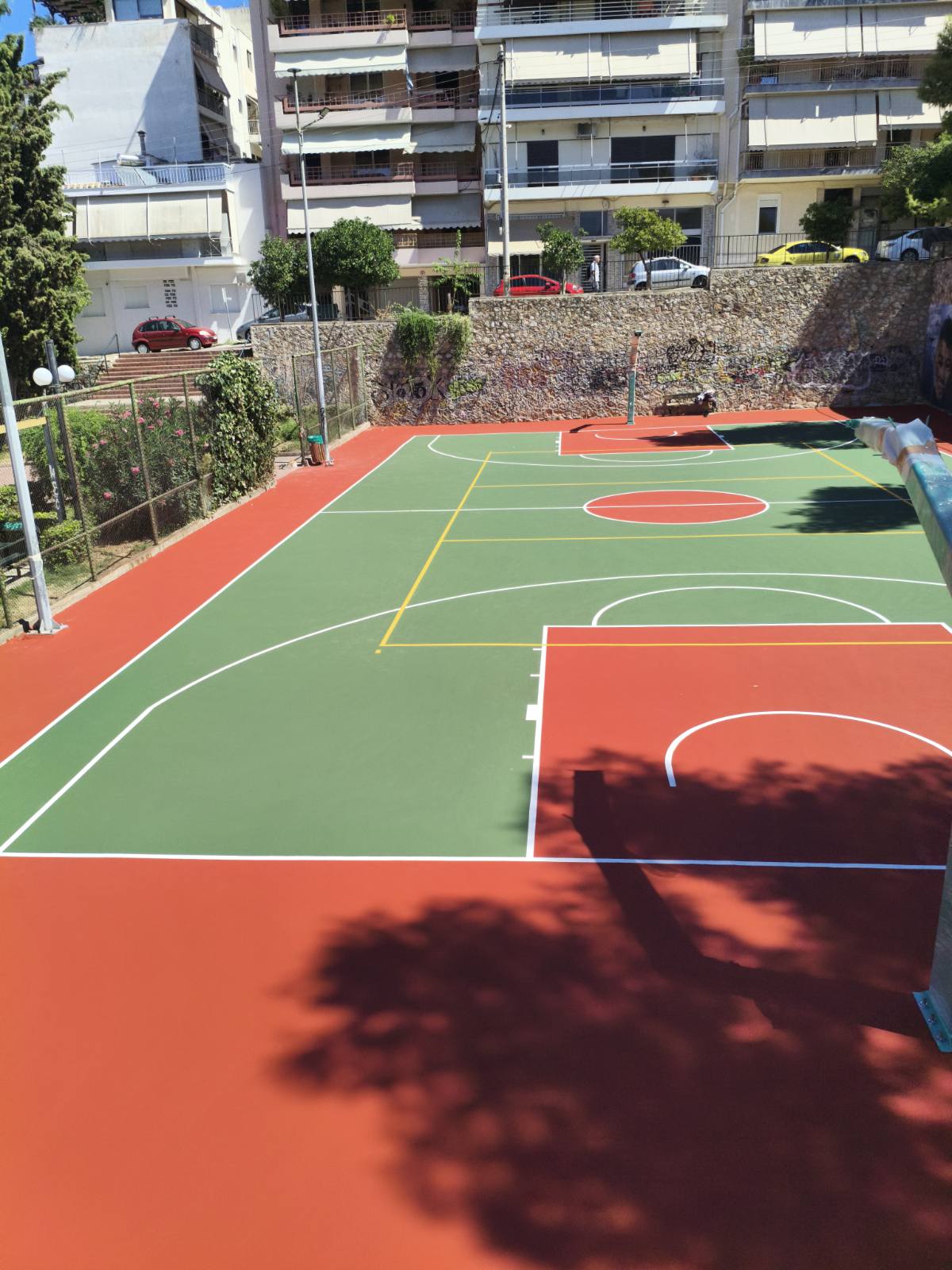 Έτοιμα τα τρία ανοιχτά γήπεδα σε Αγία Αναστασία, άλσος Παλαιολόγου και πλατεία Μικρασιατών
